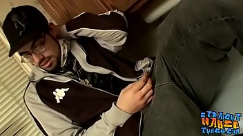 Thug Jock Strokes His Straight Cock Before Spilling Jizz