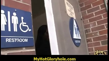 Gloryhole Big Cock Gets Babe Wet And Messy 4