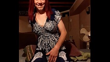 Pretty Sissy In A Blue Dress