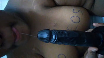 Verification Video - dildo, sucking, amateur, deepthroat, ebony, big-tits, verification-video, tayterthot - Video 2816487