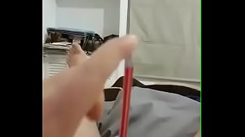Inserting A Pencil In My Cock