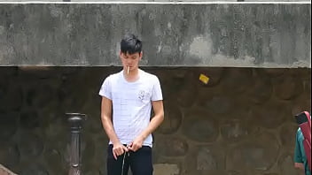 Boy Piss Outdoor - young, asian, public, gay, piss - Video 3062874