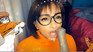 Velma _ The Monster Creampie - Velma Chupando Gostoso O Pau Do Monstro Ate Encher A Boquinha De Leitinho - Scooby Doo