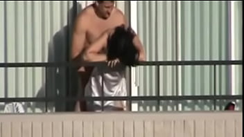 Cute Daughter Fucks Stepdad In Hotel Balcony