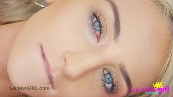 Hot Blonde Gets Aroused Rubbing Pussy In 4k Closeup