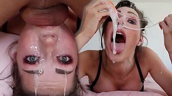 Sloppy Upside Down Throat Fuck - Balls Deep Facefucking With Young Amateur Teen - Shaiden Rogue