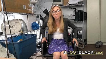 Nerdy Blonde Gags Deep On The Agent' Bbc Before The Banging
