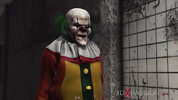 Evil Clown Plays With A Sweet Horny College Girl In An Abandoned Hospital