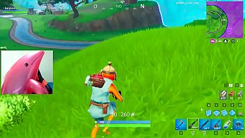 Golfinho Rosa Comendo Homem E Jogando Fortnite