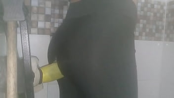 Fucking In Bathroom - dildo, sex, sexo, gay, penis, back, leggings, crosdresser, cdzinha, amateur-sex, gay-sex, yoga-pants - Video 3072052