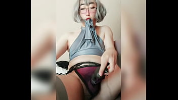 Asian Crossdresser Playing With Her Boiclit