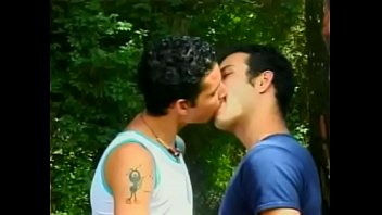 Young Well-beseen Latin Tutti Frutti Wellington With Wavy Hair Enjoys When His More Experienced Friend James Matarazzo Gives Him A Bit Of Navy Cake