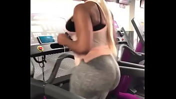 Ebony Phatass At Gym