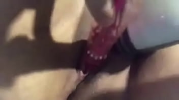 Using Body Massager To Vibrate That Sexy Pussy