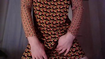 Secretary Crossdresser In Sexy Dress