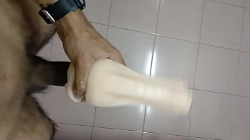 Jerking Off My Thick Dick With A Flesh Light