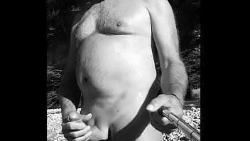 Nudist Erection Selfie