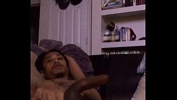 Horny Tatted Asian Guy Masturbates