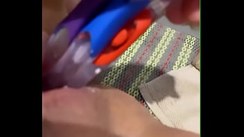 Girl With 5 Toothbrush In Her Pussy