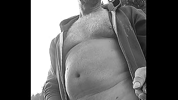 Nudist Chubby With Small, Uncut Penis