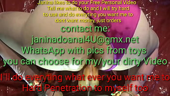 Janina Anal Dildo Machine Asshole Penetration Homework