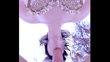 2b Hot Blowjob In Cold Nature Close Angle
