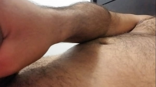 Hairy Man Jerking Off With Oh Ring