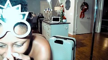 Curvy Black Girl Bent Over...