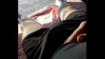 Scificowboy Slow Stroking At A Public Campground In Back Of Pickup Truck