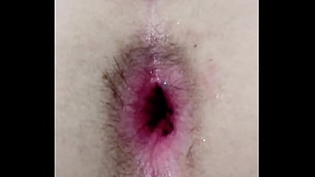 Homemade Skinny Teen Twink Gapes Hairy Ass With A Big Toy Dildo