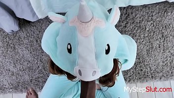 Teen Brunette Step Daughter Takes ' Cock- Stephie Starr