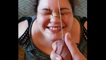 Friend Gets Huge Facial Cumshot