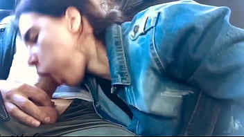 Girl Blowjob Big Cock Stranger In The Car - Cum In Mouth