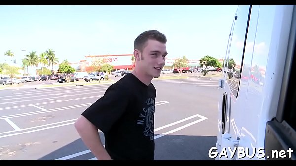 Blindfolded For A Homosexual Engulfing - anal, blowjob, bus, gay - Video 2918835