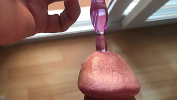 Sacando Dildo Del Agujero De La Polla