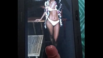 Hot Cum On Simran' Boobs.