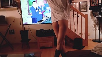 Amateur Teen Rides My Dick In Socks And Gets Cum On Her Ass