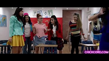 Sexy Lesbian Professor Georgia Jones Started Her Class With A Wild Orgy With Her Students Angela White Emily Willis And Aidra Fox.