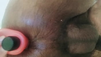 Indian Gay Boy Adhil Playing With Dildo