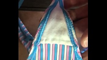 Cum Shot On Her G String Cotton Gusset