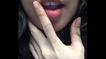 Close Up Lip Teasing