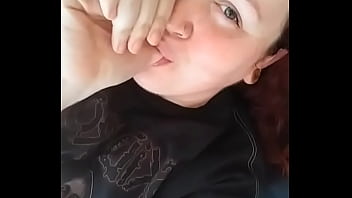 Sexy Green Eyed Girl Taste Her Pussy And Likes It