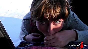 Sloppy Blowjob And Cum Swallow In The Car