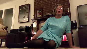 Blue Dress In Lounge, Featuring Johanna Clayton