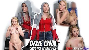 Dixie Lynn Busted By Peter Green Case No. 8938942 - Security Officer Strip Searches Blonde Teen In The Back Office An...