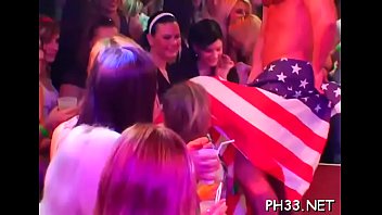 Tons Of Ball Cream In Blonds Mouth - hardcore, blowjob, amateur, party, group-sex - Video 2754725
