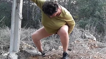 My Old Bitch Relieves Herself In Nature