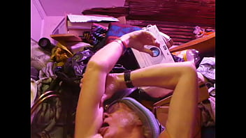 Naked Driver Tastes His Pit Sweat. Yummy!