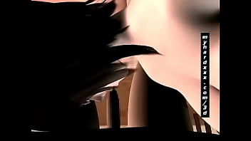 Geeky 3d Hentai Babe Slurps Hot Cum