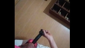 Deep Throating A 10 Inch Dildo